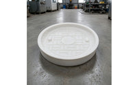 Manhole Cover Form Textured Manhole Heavy-Duty Concrete Form for Contractors, Construction Site