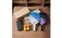 Ultralight Fiberglass Pickleball Paddle Shielded Border Guard Pickleball Paddle for Outdoor