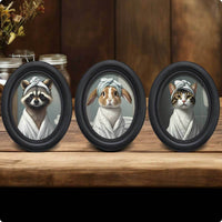 Animal Frame Portable Animal Photo Frame Ornate Styled Home Decor for Desk, Bedroom