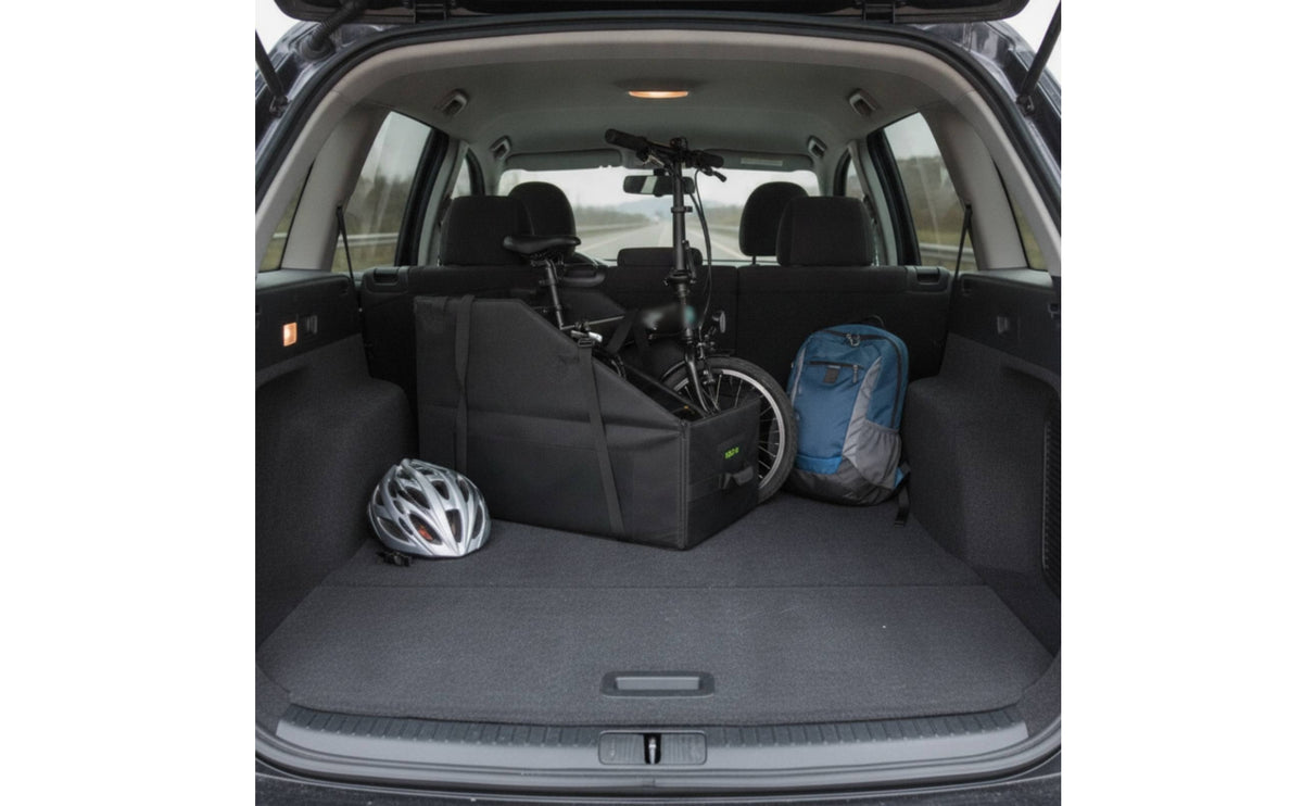 Folding Bike Storage Box Space-Saving Folding Bike Carry Case Reinforced Sheltering Cover Case for Cyclists