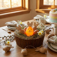Easter Egg Light Strand Festive Atmosphere Bunny and Egg Hanging Lights Flexible Wire Battery Operated Easter Lights for Kids, Garden, Outdoor, Indoor