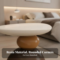 Curved C-Table Light Luxury Aesthetic Nightstand Creative Form for Small Spaces