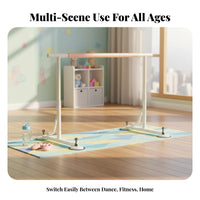 Non-Slip Suction Cups Adjustable Height Ballet Barre Stable Base Freestanding Ballet Barre Easy Assembly Freestanding Dance Bar Heavy Duty for Children, Dancers, Adults