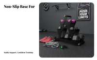 3 Tier Dumbbell Rack Space Saving A-Shaped Stand Dumbbell Stand Stable Load-Bearing Weight Storage Tree for Home