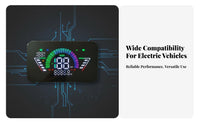 Digital Pace Display Distance Meter Multi-Electrical Potential Compatible Dashboard High Visibility Pedal-Assist Bike Digital Dashboard