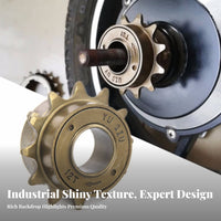 Cycle Wheel Sprocket High Precision Thread Single Speed Wheel Easy Installation Folding Bike Sprocket for DIY Enthusiasts, Transport Cyclist S, Garage