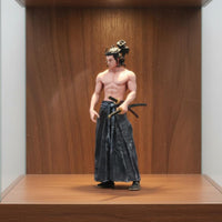 Fine Details Blade Samurai Figurine Collectible Bushido Warrior Figure Compact Size Decor Item Solid Build for Miniature Scene