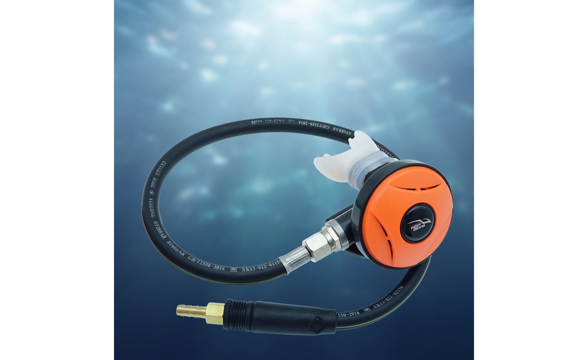 Non-Adjustable Second Stage Regulator Long-Lasting Scuba Regulator with Hose Corrosion-Resistant Gear Rust-Proof for Diving Setups