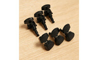 6 Pieces Acoustic Guitar Machine Heads Metal Sealed Guitar Tuning Pegs 3L3R Tuning Peg Set for Guitarists, Luthiers