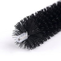 Nylon Cleaning Brush with Stainless Steel Handle, Small Detail Brush for Electronics Cleaning, Pipe Brush Tool for Hobbyists