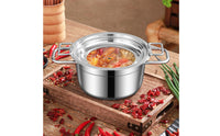 stainless steel Hot Pot Stainless Steel Hot Pot Polished Cookware for Solo Diners