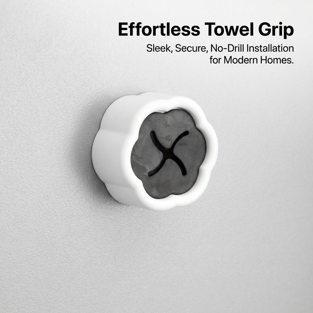 Sink Storage Hook for Kitchen and Bathroom Organization, Wall Mounted Single with No Drill Towel