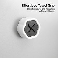 Sink Storage Hook for Kitchen and Bathroom Organization, Wall Mounted Single with No Drill Towel