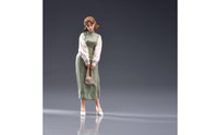 Woman Figurine Detailed Resin Figure Realistic Miniatures for Diorama Builders