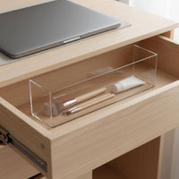Clear Acrylic Storage Box Versatile Clear Acrylic Box Space-Saving Transparent Organizer Bin for Crafters, Desktop, Kitchen, Washroom