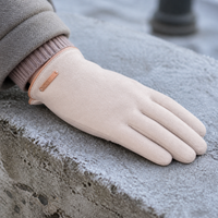 Women's Thermal Velvet Winter Gloves with Touchscreen Fingertips for Driving Cycling