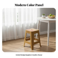 Modern Minimalist Design dual-color Utility Stool Stackable nested Seat long-lasting Household Furniture Anti-Slip Feet for Adults, Guests, Homeowners, Kitchen, Dining Room, Bathroom, Entryway
