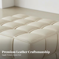 Cube Pouf Italian Design Ottoman Geometric Shape for Bedroom, Homeowners, Adults
