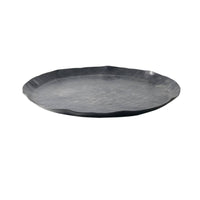 Metal Tray with Hammered Finish Textured Aluminum Tray Antique-Style Serving Platter for Shelf
