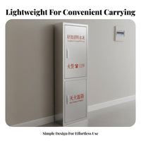 Lightweight Fire Hose Reel Cabinet Thickened Body Stainless Steel Fire Hose Box Rust Resistant for Homeowners, Commercial Buildings, Schools, Hallways