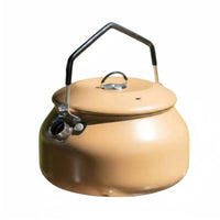 Stainless Steel Camping Kettle Foldable Handle Camping Kettle Lightweight Outdoor Teapot for Campers, Hiking