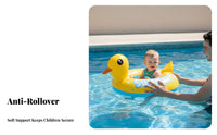 Anti-Rollover Baby Swim Seat Buoy Portable Toddler Swim Float Seat Thickened Material for Babies, Toddlers, Beach