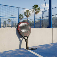 Easy to Control Padel Racket Quick Reactivity Carbon Fiber Padel Racket Large Optimal Hitting Zone Sports Gear Balanced Weight for Outdoor