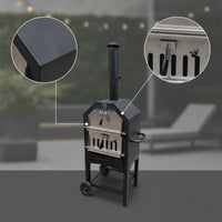 Vertical Briquette Grill Portable Freestanding Briquette Grill Heat-Resistant
