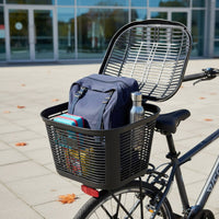 Bike Basket with Lid Easy Installation Rear Cycle Basket Heavy Duty for Students, Biking