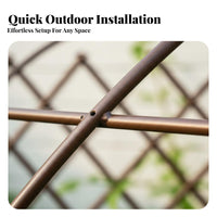 Sturdy and Long-Lasting Wrought Iron Flower Arch Weather Resistant Outdoor Archway Trellis Multi-Scenario Use Metal Garden Arch Heavy Duty for DIY Enthusiasts, Homeowners, Event Planners, Yard, Patio, Party