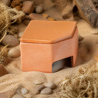 Reptile Ceramic Humidifying Hideaway Cave for Leopard Gecko Snake Spider