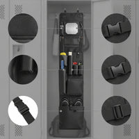 Space-Saving over the Door Organizer with Mirror Heavy Duty Hanging Storage Organizer Waterproof Shoe Holder Multi-Tier for Students