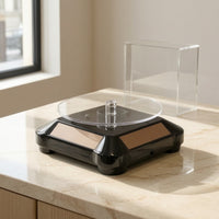 Automatic Solar Display Stand Cordless Rotating Display Stand Portable Solar Turntable Multifunctional for Jewelers