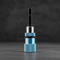Single-Handed-Handed Use Quick Change Bit Holder Long-Lasting Quick Release Bit Holder Knurled Grip Hex Shank Adapter Heavy-Duty for Professionals, Repair, Construction