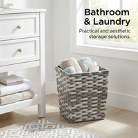 Square Storage Basket for Shelves, Hamper Storage Basket for Bedrooms, Utility Storage Basket Multifunctional, Storage Basket for Flats