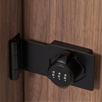 Password Rotary Selector Combination Door Latch Lock Indoor Use 90 Degree Barn Door Lock Metal Body Home Security Hardware Keyless
