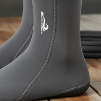 Puncture & Abrasion Protection High Top Surfing Socks Wear-Resistant Neoprene Dive Socks Long-Lasting Construction Quick-Dry for Divers, Surfers