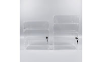 Acrylic Display Cabinet with Lock Sturdy Display Case with Lock for Hobbyists, Retail Counters, Desktop Storage