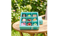 9 Pieces Toy Dessert Set with Storage Box Colorful Wooden Play Food Set Dessert Playset Interactive Sturdy for Toddlers