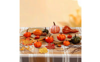 48 Pieces Lifelike Fake Pumpkins with Acorns Speckled Mini Pumpkin Decoration Set Textured Artificial Pumpkins Miniature for Table Centerpiece, Thanksgiving, Diy Crafts