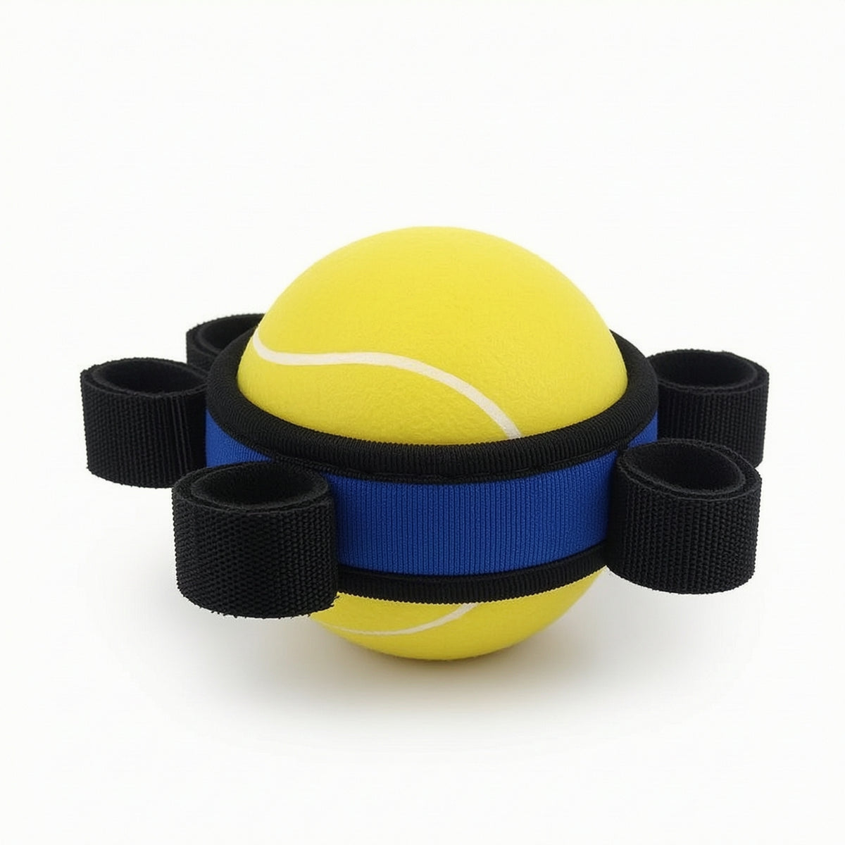Grip Ball with Finger Straps Moderate-Resistance Five-Finger Grip Ball Hand Gripper Elastic Exerciser Flexible for Rehab