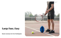 High Strength Elastic String Solo Tennis Practice Aid Easy to Use Tennis Rebound Practice Aid Set Portable for Beginners, Adults, Garden