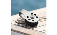 Single-Sheave Pulley Stainless Steel Pulley with Ball Bearing Hardware Low-Friction Compact for Sailors, Sailboat Rigging