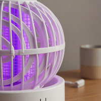Rechargeable Desktop Bug Lamp Type-C Charging Electric Bug Lamp Safety Grille Electric Capture Front Power Button for Tabletop