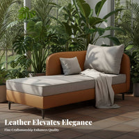 Light Luxury Design Single support Chaise Soft Upholstery Oversized Chaise Lounge Deep Seat Indoor Furniture Minimalist Aesthetic for Interior Designers, Book Lovers, Hotel Lobby, Apartment, Living Room, Reception Area