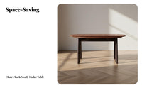 French Vintage Design Extendable Drop-Panel Table Space-Saving Design Dining Set Seats 4-8 People Home Furniture Multifunctional for Apartment Dwellers, Families, Homeowners, Small Apartments, Living Room, Kitchen