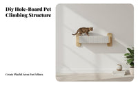 DIY Customizable Wall-Mounted Feline Climber Space-Saving Modular Feline Walkway Set Multi-Functional Pet Furniture Sturdy Long-Lasting for Apartment Dwellers, Homeowners, Small Apartments, Indoors, Living Room, Bedroom