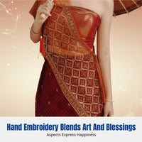 Red Dai Ethnic Women's Dress, Thai Style, Water Festival, Spa Reception, Studio Uniform