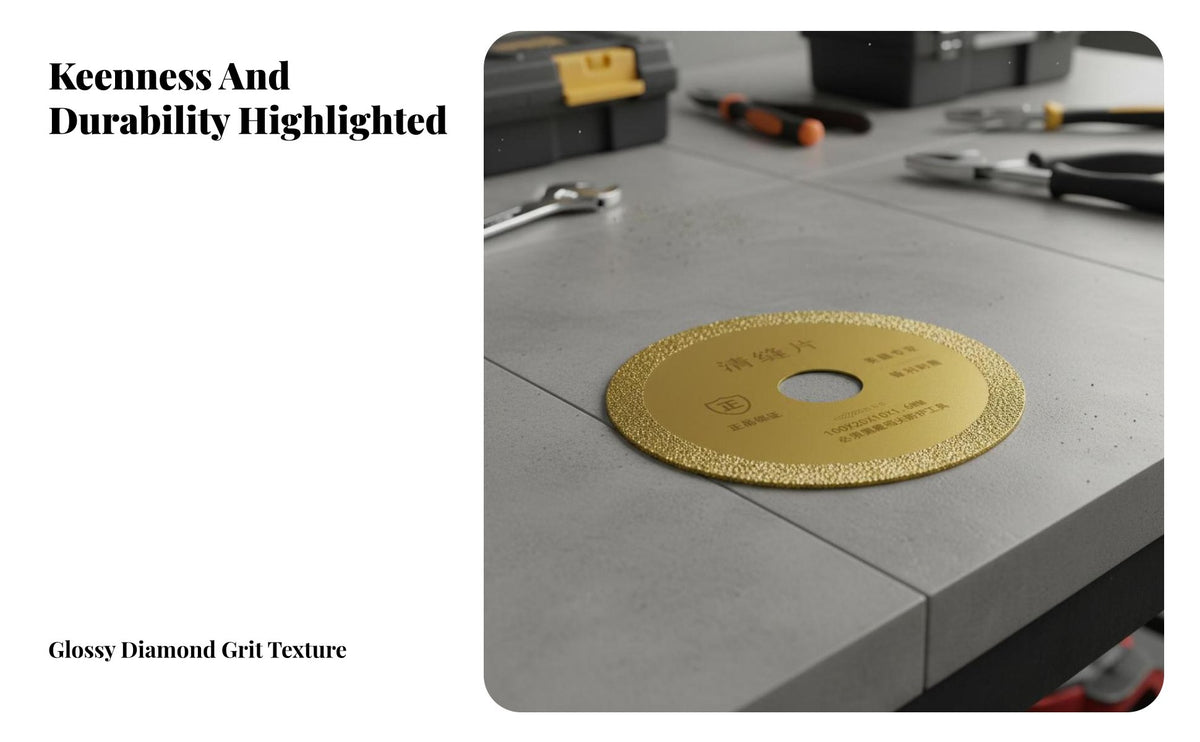 Tile Grout Removal Advanced Brazing Technology Tile Cutter Wear-Resistant Angle Cutting Disc for Tilers, Professionals, Workshops