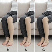 Unisex Cashmere Blend Knee Warmers for Winter - Thickened, Non-Slip, Over-the-Knee Leg Sleeves
